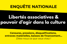 [ENQUÊTE] « Libertés associatives et pouvoir d&rsquo;agir dans la culture »