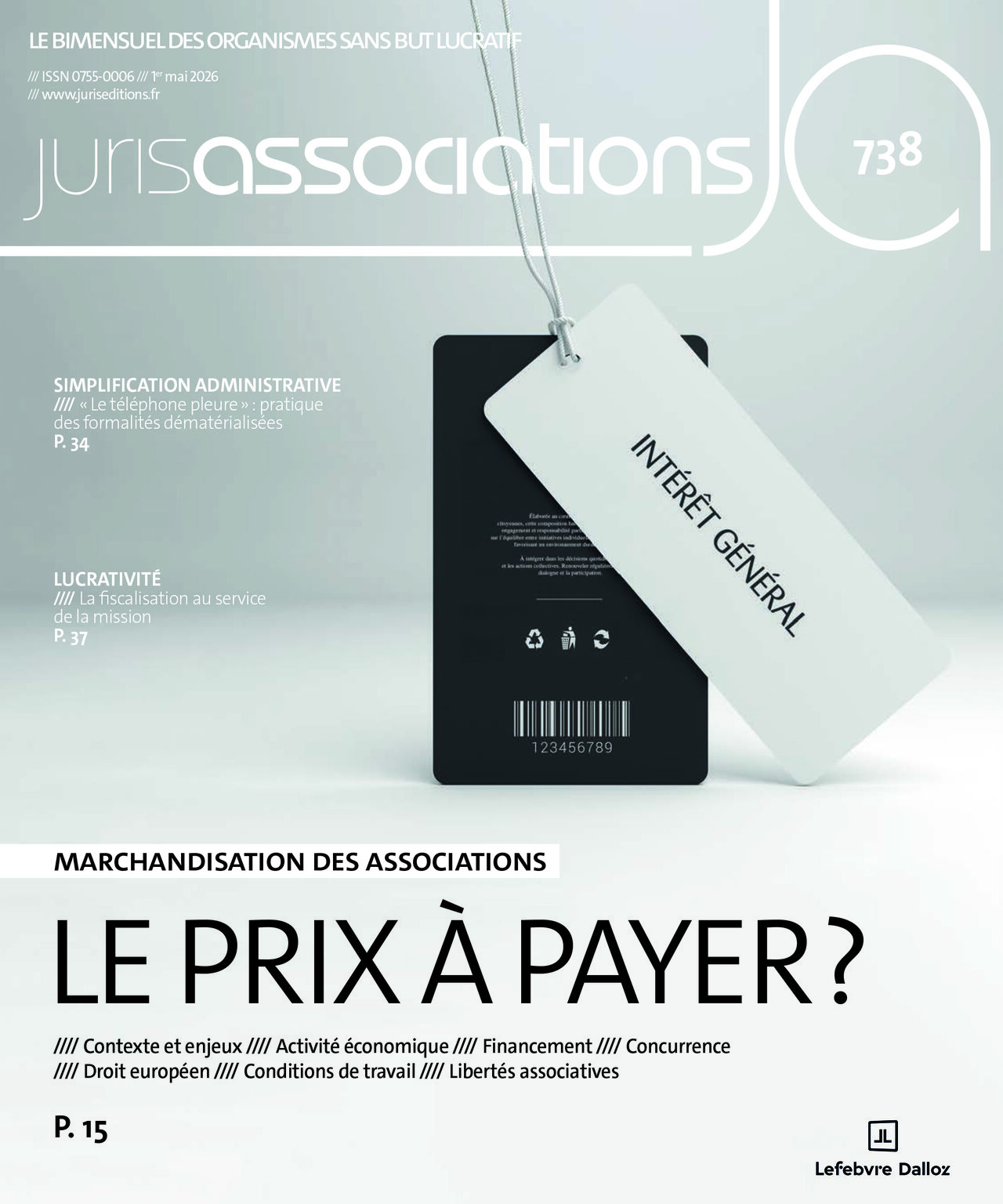 Article dans le dossier Marchandisation des associations [JurisAsso - mai 26]